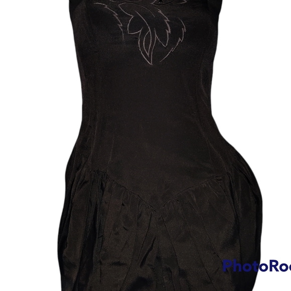 1980's Vintage Strapless Cocktail Dress - Picture 7 of 7